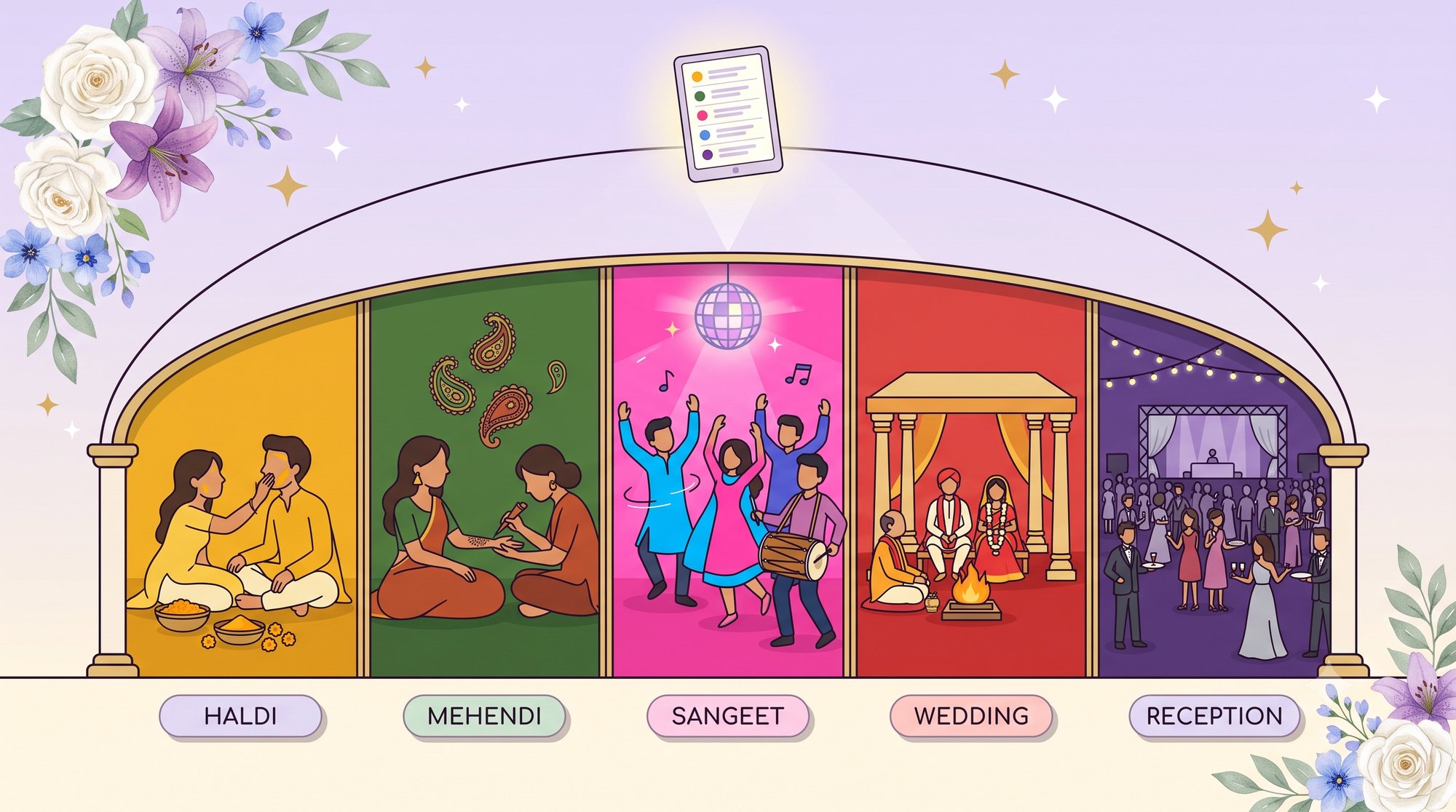 Multi-day wedding festivities